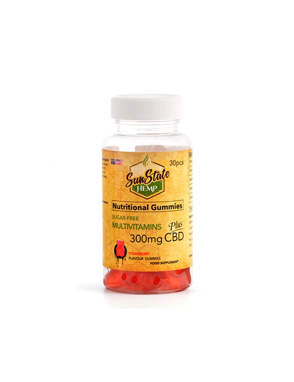 Bonbons CBD Multivitamines sans sucre – Sun State Hemp