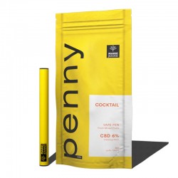 Vape Pen CBD Penny Cocktail de fruits d'été 6% - Marie Jeanne Vape Pen CBD Penny Cocktail de fruits d'été 6% - Marie Jeanne