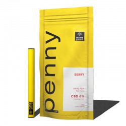 Vape Pen CBD jetable Penny fruits Rouges 6% – Marie Jeanne Vape Pen CBD jetable Penny fruits Rouges 6% – Marie Jeanne