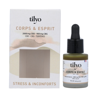 Huile de CBD Corps & Esprit - Tilyo