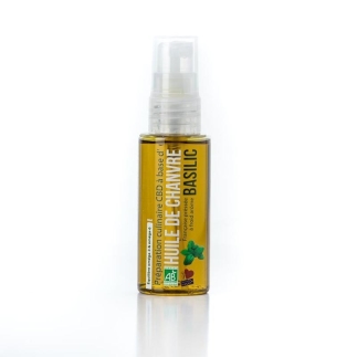 Huile culinaire CBD bio au basilic – Rest in Tizz